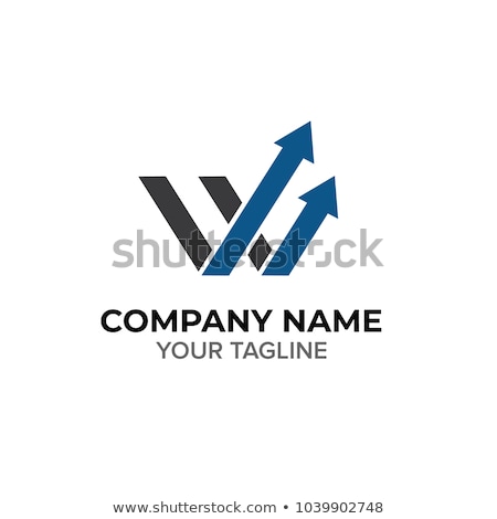 Stok fotoğraf: Double Letter V Or W Logo Vector