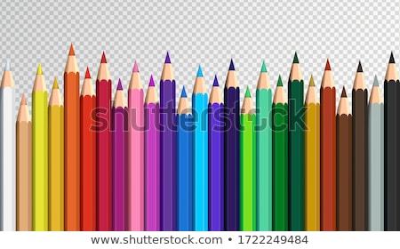 Stock photo: Pencil Row Illustration