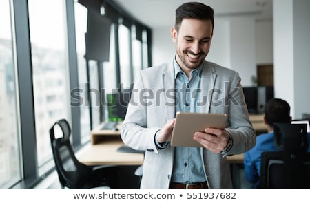 Сток-фото: Happy Businessman Dressed In Shirt