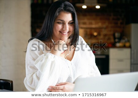 [[stock_photo]]: Portrait Of A Happy Overweight Young Woman