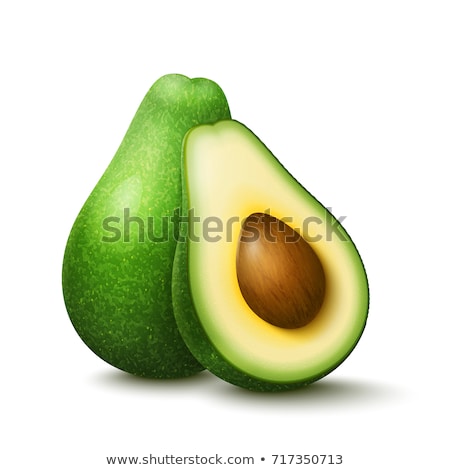 Stock photo: Realistic Vector Avocado Icon Illustration Cut Avocado Icon Flat