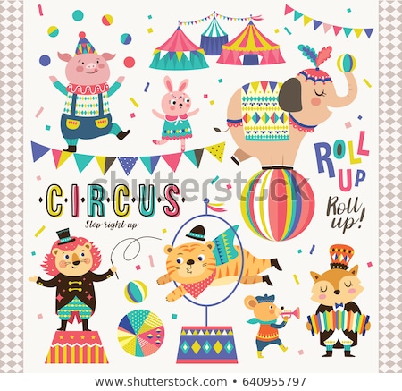 Zdjęcia stock: Set Of Circus Template