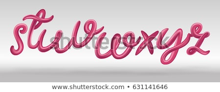 Foto stock: Character Y On White Background Isolated 3d Illustration