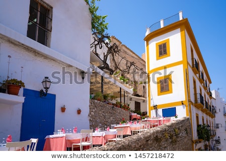 Stock photo: Ibiza Eivissa Downtown Dalt Vila Facades