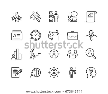 Stok fotoğraf: Job Search Icon Set