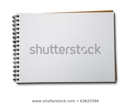 White Paper Notebook Horizontal Zdjęcia stock © nuttakit