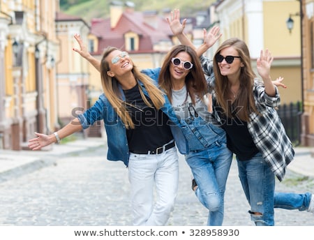 Stock fotó: Cute Couple Having A Good Time Outside