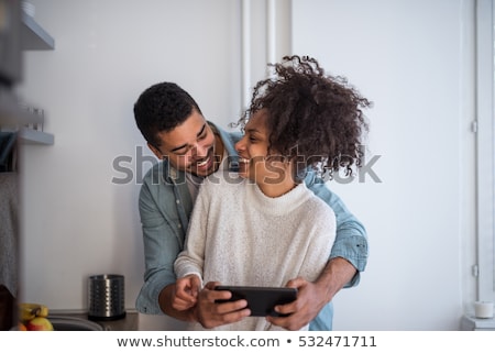 Stok fotoğraf: Cheerful Young Married Couple