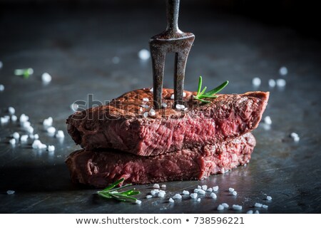 Foto stock: Cooked Medium Rare Steak