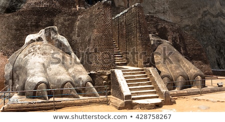 Stockfoto: Stairway In Sigiriya Lion Castle