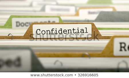 Stock photo: Confidential File