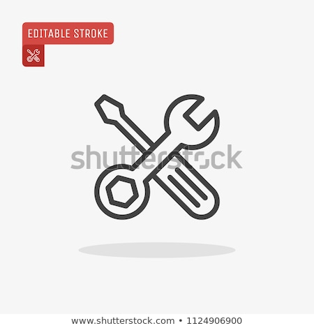 ストックフォト: Wrench And Screwdriver Icon