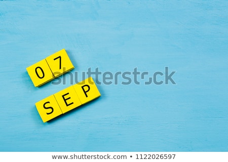 Stock photo: Cubes Calendar 7th September