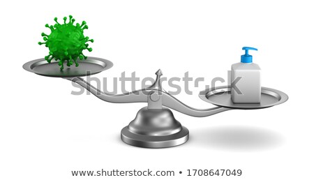 Stock photo: Airbrush And Virus On White Background Isolated 3d Illustration