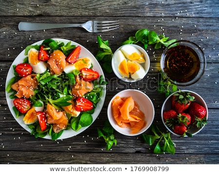 Foto stock: Salmon Dinner