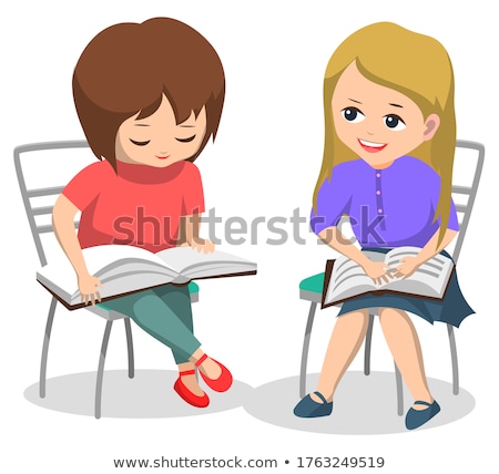 Girl Sitting On Chair Foto stock © robuart