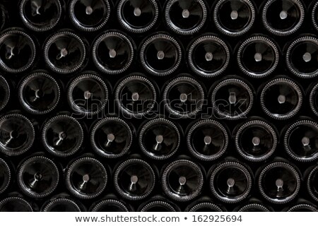 Zdjęcia stock: Wine Bottles In An Aging Process