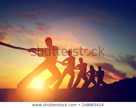 Foto stock: Teamwork Conceptual Business Illustration