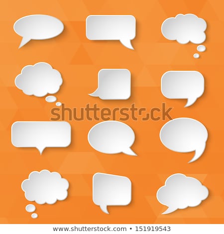 Foto stock: 3d Speech Bubble Set