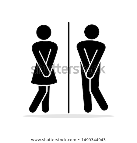 Zdjęcia stock: Woman In The Toilet