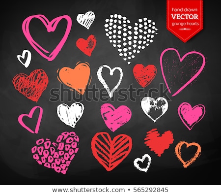 Stockfoto: Heart Shaped Blackboard