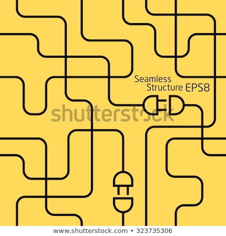 Foto d'archivio: Seamless Pattern With Electric Sockets