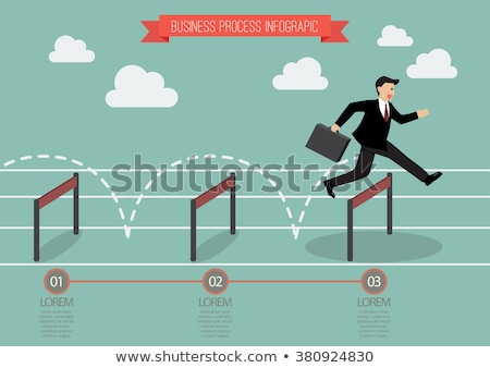 Zdjęcia stock: The Hurdling Process