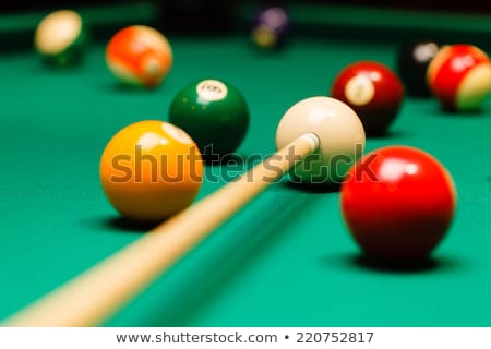 Stock photo: Snooker - Aim The Cue Ball