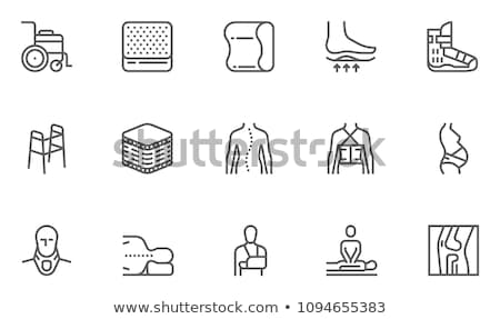 Foto stock: Orthopedics Icon Flat Design