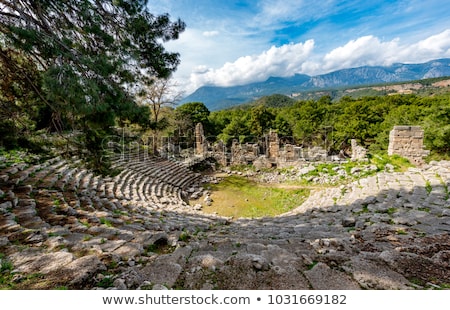 Stock foto: Ruins Of The City Of Phaselis Tourist Attraction Of Turkey