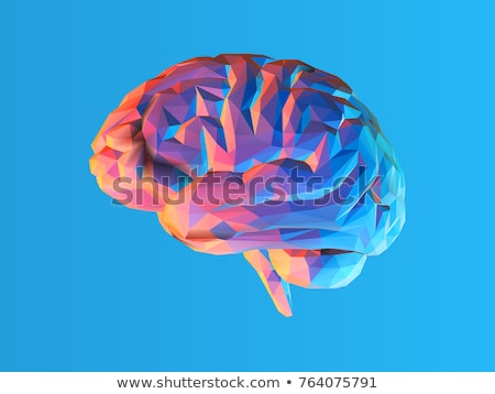 Foto d'archivio: Human Polygonal Brain