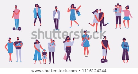 Stock photo: Concept Of Modeling Flat Style