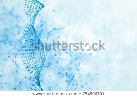 Foto stock: Dna Chain Abstract Scientific Background 3d Rendering