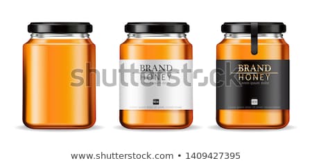 Stock photo: Glass Jars Collection With Preserved Food Poster