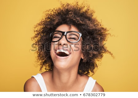 Zdjęcia stock: Portrait Of A Smiing Young Girl Wearing Makeup