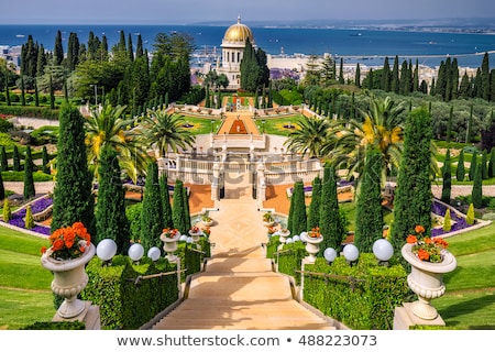 Stock fotó: Bahai Gardens In Haifa Israel