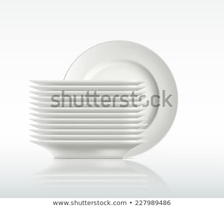 Stok fotoğraf: Stack Of Plates