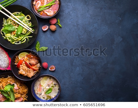 Stock fotó: Noodles And Vegetables Thai Food