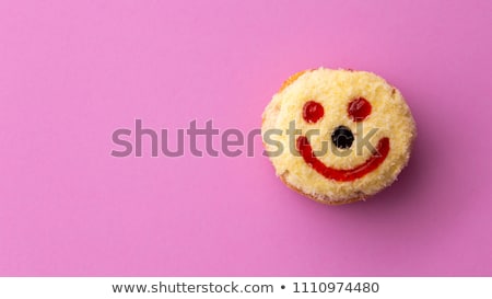 Stock fotó: Donut With Funny Smiley Face