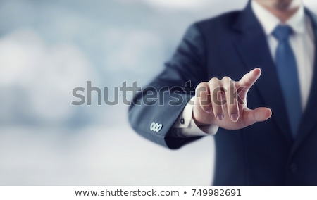 Stock fotó: Business Man Pressing