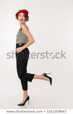 [[stock_photo]]: Portrait Of A Pretty Young Woman Wearing Beret