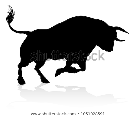 Zdjęcia stock: Bull Silhouette