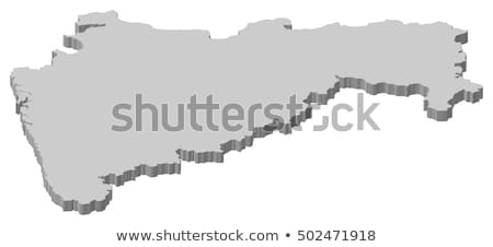 Map Of India Maharashtra Highlighted Foto stock © Schwabenblitz