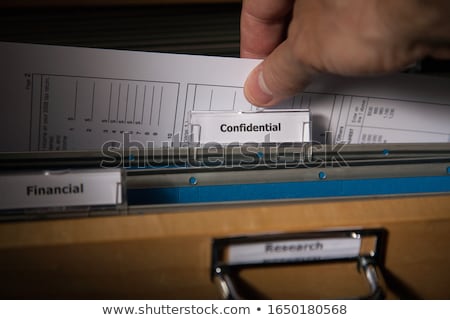 Foto stock: Ocumento · confidencial