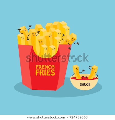 Foto stock: Sandwich With French Fries And Ketchup