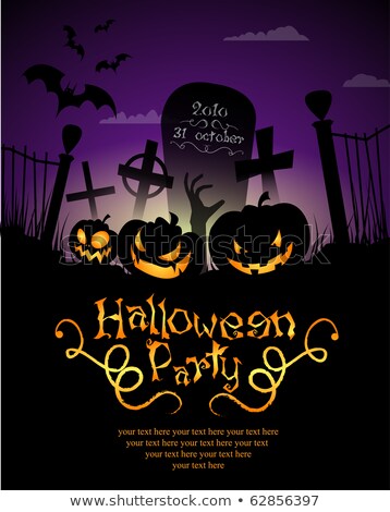 Stockfoto: Grungy Halloween Party Background