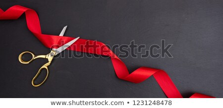 Zdjęcia stock: Black And Red Satin Ribbons