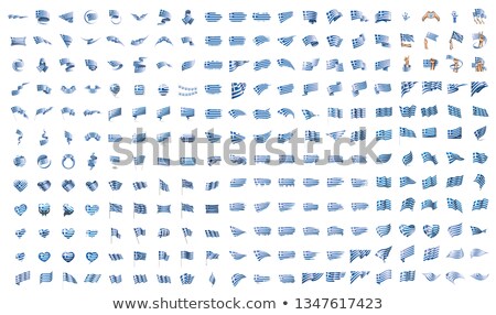 Сток-фото: Very Big Collection Of Vector Flags Of The Greece