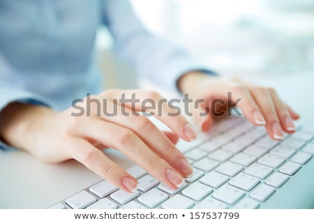 Modern Business Workplace Typing On Keyboard Stock photo © Pressmaster