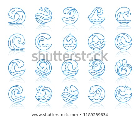 Zdjęcia stock: Spiral Swirl Vector Icon Wave Design